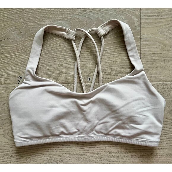 lululemon Light Pink Cross Back Straps Sports Bra - Picture 1 of 2